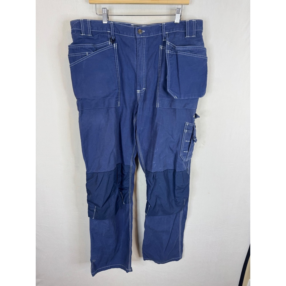 Blaklader Workwear Navy Blue Utility Painter Cargo Pants 38x34 100% Cotton